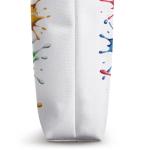 Rainbow Pickleball Ball with Paint Splash Colorful Tote Bag
