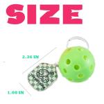 Qomamount Pickleball Keychain,Mini Paddle and Pickleball Design Pickle Ornament,Gifts for Pickleball Lovers(Green)