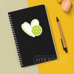 (3Pcs) Pickleball Stickers Waterproof Vinyl Pickleball Heart Decals for Water Bottle, Tumbler, Laptop, Phone Case, Scrapbooking, Team Players, Coach, 3" x 2.8"