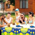 chiazllta 3 Pcs Pickleball Party Tablecloths Pickleball Party Decorations Supplies Pickleballs Player Sport Themed Disposable Waterproof Plastic Table Covers for Baby Shower Birthday Favor Decors