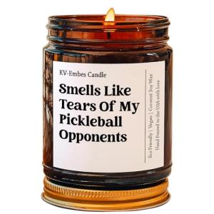 Pickleball Gift, Pickleball Team Gifts, Smells Like The Tears of My Pickleball Opponents, Pickleball Candle, Funny Pickleball Candle Custom Gift Message Candle