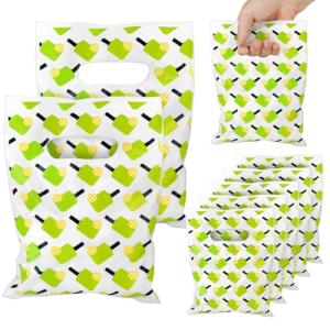 50pcs Pickleball Gift Bags - Plastic Party Favor Snack Candy Bags for Theme Party Sports Events Supplies (Light Green)