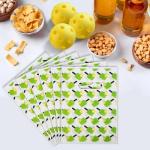 50pcs Pickleball Gift Bags - Plastic Party Favor Snack Candy Bags for Theme Party Sports Events Supplies (Light Green)
