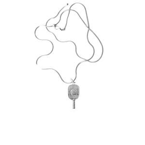 House of Morgan Pewter - Handmade Pickleball Gifts - Pickle Ball Paddle Pendant and Necklace (Pickleball Necklace)