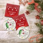 Glow Pickleball Christmas Ornaments - Sport Ornaments, Pickleball Gifts for Women & Men, Ceramic Decor