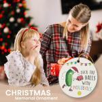 Glow Pickleball Christmas Ornaments - Sport Ornaments, Pickleball Gifts for Women & Men, Ceramic Decor