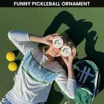 Glow Pickleball Christmas Ornaments - Sport Ornaments, Pickleball Gifts for Women & Men, Ceramic Decor