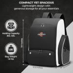 CALENTY Pickleball Bag Backpack – Large Pickleball Backpack Fits 2+ Paddles with Shoe Compartment, Fence Hook, Secure Ball Storage & 2 Keychains, Premium Pickleball Bag for Men and Women