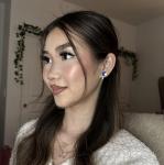 Pickleball Earrings, Handcrafted Studs (Dark Blue)