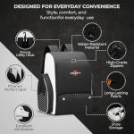 CALENTY Pickleball Bag Backpack – Large Pickleball Backpack Fits 2+ Paddles with Shoe Compartment, Fence Hook, Secure Ball Storage & 2 Keychains, Premium Pickleball Bag for Men and Women