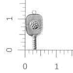 House of Morgan Pewter - Handmade Pickleball Gifts - Pickle Ball Paddle Pendant and Necklace (Pickleball Necklace)