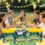 LUUFILx Pickleball Gift Bag Pickleball Birthday Goodie Bag with Greeting Card and Tissue Paper for Pickleball Party Favor Bags Wrapping Paper Bag for Pickleball Party Decorations (Blue)