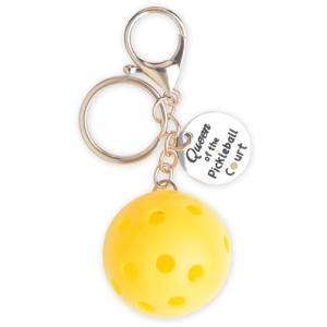 Sdopbinbin Pickleball Keychain Gifts for Female Women Birthday Christmas Gifts for Adults Teens Girls Friend Ladies Pickleball Accessories for Sports Bag Purse Pickleball Key Chain