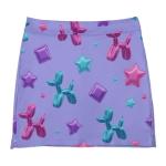 iiceop Funny Balloon Dog Skorts for Women with Pockets Skirt with Shorts Underneath High Waisted Golf Tennis Skorts for Women for Running Workout Pickleball L