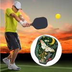 ETLKJVBL for Pickleball Paddle Cover, Moth Mushrooms Plants Moon Neoprene Zippered Sleeve with Shockproof & Waterproof Protection, Stylish Design for Pickleball Accessory