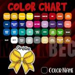 Custom Bow Sticker Coquette Bow Personalized Name Sport Fan Sticker Baseball Soccer Softball Volleyball Basketball Hockey Golf Pickleball Bow Waterproof Vinyl Sticker for Water Bottle, Laptop, Gifts