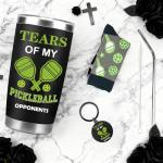 CRASHOT Pickleball Gifts for Men, Gifts For Pickleball Lovers, Includes 20 oz Tumbler, Keychain & Sock, Thanksgiving Christmas Birthday Present for Dad Son Friends Team