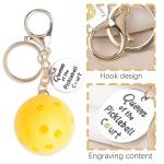Sdopbinbin Pickleball Keychain Gifts for Female Women Birthday Christmas Gifts for Adults Teens Girls Friend Ladies Pickleball Accessories for Sports Bag Purse Pickleball Key Chain