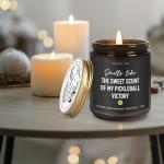 Pickleball Opponents Lavender Wood Wild Apple Eucalyptus Scent Candle 9OZ - Pickleball Gifts for Women Men, Sports Player Pickle Ball Christmas Gifts for Aunt Boyfriend Girlfriend Coach Best Friend