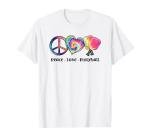 Tie Dye Peace Love Pickleball Lovers Cute Pickleball T-Shirt