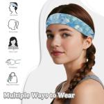 POLERO Oil Painting Floral Tennis Skirts for Women Teachers with Headband Golf Skort Matching Sets Trendy High Waisted Pickleball Skirt with Shorts Size S