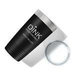 Pickleball Tumbler Dink Responsibly Travel Mug Gift Insulated Laser Engraved Coffee Cup 20 oz Black