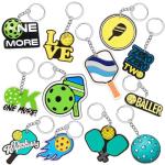 Batiyeer 36 Pack Pickleball Keychains Bulk Party Favors Sports Ball Key Chains Funny Keyring Gifts for Birthday Supplies