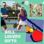 Batiyeer 36 Pack Pickleball Keychains Bulk Party Favors Sports Ball Key Chains Funny Keyring Gifts for Birthday Supplies