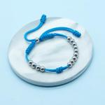 HARACRAFT Sport Bead Ranger Bracelet, 13 Beads Score Tracker for Golf, Swimming, Baseball, Pickleball, Jogging, Adjustable Stroke Counter, Stainless Steel Beads Unisex Gift (Blue)