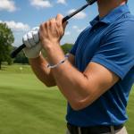 HARACRAFT Sport Bead Ranger Bracelet, 13 Beads Score Tracker for Golf, Swimming, Baseball, Pickleball, Jogging, Adjustable Stroke Counter, Stainless Steel Beads Unisex Gift (Blue)