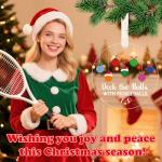 Haooryx Pickleball Christmas Tree Ornament - 1Pc Christmas Decorative Hanging Ornament Pickleball Xmas Tree Home Party Decor Decoration Winter Wonderland Shatterproof Hanging Balls Thank You Gifts