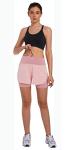 Ksmien Women's 2 in 1 Running Shorts - Lightweight Athletic Workout Gym Yoga Shorts Liner with Phone Pockets Pink