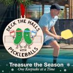 Pickleball Ornament for Christmas Tree - Ideal for Pickleball Enthusiasts, Deck The Halls with Funny Ornaments, Unique Stocking Stuffers, Perfect for Pickleball Gifts Ideas