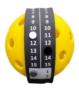 Point Bands Pickleball Original Scorekeeper Wristband, Portable Pickleball Scoreboard Counter, Scorekeeping Point Tracker Bracelet, Score Keeper to Keep Score and Track Points and Server (Grey 1-15)