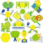 48Pcs Pickleball Cupcake Toppers Pickleball Birthday Party Decorations Pickleball Theme Cupcake Decorations for Pickleball Themed Birthday Party Baby Shower Supplies