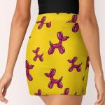 iiceop Purple Balloon Dog Skorts for Women with Pockets Skirt with Shorts Underneath High Waisted Golf Tennis Skorts for Women for Running Workout Pickleball 2XL