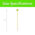 Tennis Pickleball Golf Cocktail Picks – 20-Pack Party Cocktail Toothpicks – Reusable for Charcuterie, Appetizers, & Drinks