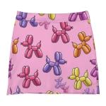 iiceop Pink Balloon Dog Skorts for Women with Pockets Skirt with Shorts Underneath High Waisted Golf Tennis Skorts for Women for Running Workout Pickleball 4XL