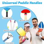 HJX 2pcs Personalized Pickleball Paddle Name Bands - Custom Silicone Ring Grip Bands for Paddle Grip, DIY Gifts for Pickleball Lovers