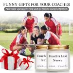 Coach Gifts Thank You Gifts for Coach Funny Gift for Women Men Coach's Last Nerve Candle Gift for Cheer Volleyball Swim Basketball Baseball Cool Coach Present (4pcs, White)