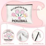 CRASHOT Pickleball Gifts for Women, Gifts For Pickleball Lovers, Includes 20 oz Tumbler, Keychain & Makeup Bag, Thanksgiving Christmas Birthday Present for Mom Daughter Friends Team