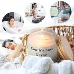 Coach Gifts Thank You Gifts for Coach Funny Gift for Women Men Coach's Last Nerve Candle Gift for Cheer Volleyball Swim Basketball Baseball Cool Coach Present (4pcs, White)