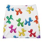 iiceop Birthday Balloon Dog Skorts for Women with Pockets Skirt with Shorts Underneath High Waisted Golf Tennis Skorts for Women for Running Workout Pickleball M