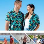 Print Pickle Hawaii Shirt for Pickleball Player Custom Name Button Shirt with Pastel Blue Faded Paint Pattern Graphic 4XL