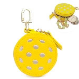 Sanxiner Cute Fruit Coin Purse Charms Kawaii Cherry Keychain With Zipper Coin Pouch,Strawberry Bag Charms Orange Change Purse Cute Apple Mini Bag with Keychain for AirTag (X-Pickleball)