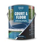 DYCO Court & Floor Anti-Slip Coating - Slip-Resistant Pavement, Cement & Concrete Paint for Pickleball, Tennis & Basketball Courts, Exceeds ADA Standards for Safety Areas (Space Blue, 1 Gallon)