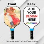 Custom Pickleball Paddles Personalized Pickleballs Paddles with Comfort Grip Customized Photo Text Logo Paddles Gifts for Beginners - Double Sided Print