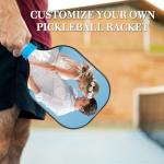 Custom Pickleball Paddles Personalized Pickleballs Paddles with Comfort Grip Customized Photo Text Logo Paddles Gifts for Beginners - Double Sided Print