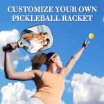 Custom Pickleball Paddles Personalized Pickleballs Paddles with Comfort Grip Customized Photo Text Logo Paddles Gifts for Beginners - Double Sided Print