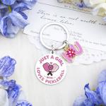 SOJUWEL Pickle Ball Gifts for Woman Pickleball Lovers Gifts Keychains Pickleball Jewelry for Women Girl Sister Girlfriend Friend Birthday Christmas Valentines Gifts for Pickleball Lovers Keyring